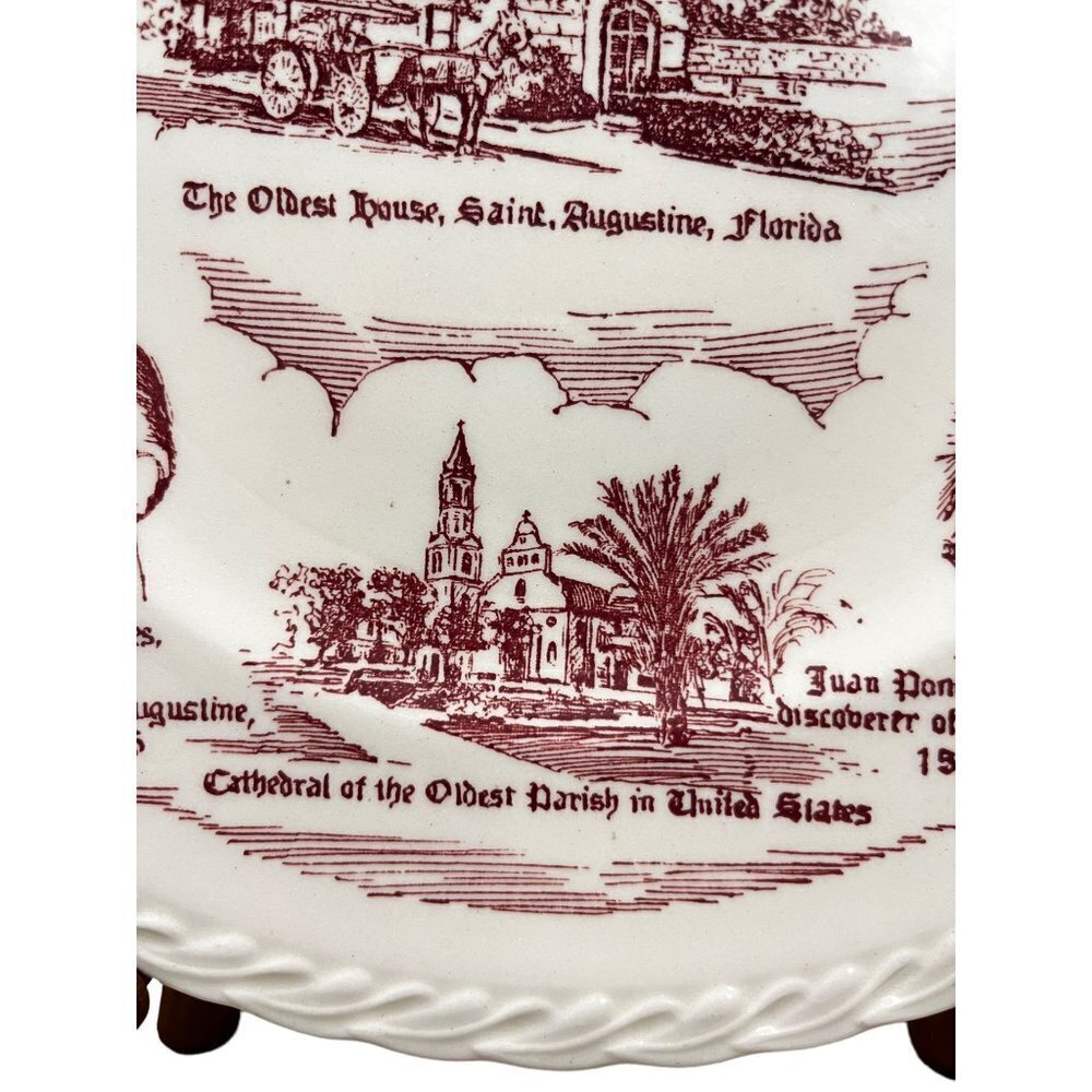 Historic Saint Augustine Founded in 1565 Florida Collector Plates - Picture 8 of 9